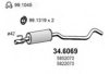 OPEL 5822070 Middle Silencer